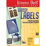 Glossy Labels 297 x 210 mm - 15 Sheets