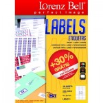 Etiquetas Lorenz Bell 70 x 25.4 mm - 100 Folhas