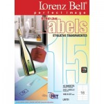 Clear Labels 105 x 37 mm - 15 Sheets